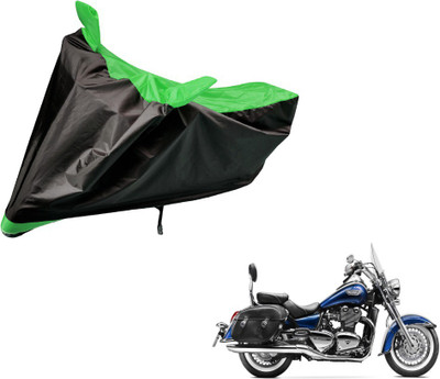 Auto Hub Two Wheeler Cover for Triumph(Black, Green)