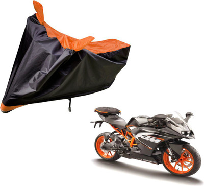 Auto Hub Two Wheeler Cover for KTM(RC 200, Black, Orange)