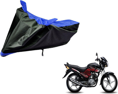 Auto Hub Two Wheeler Cover for Yamaha(YBR 125, Black, Blue)