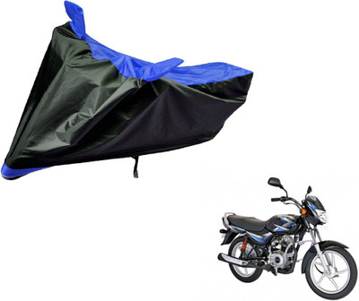 Auto Hub Two Wheeler Cover for Bajaj(CT100, Black, Blue)
