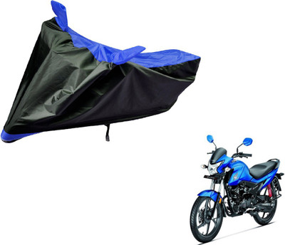 Auto Hub Two Wheeler Cover for Honda(Livo, Black, Blue)