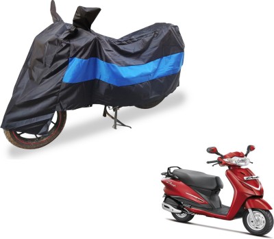 Auto Hub Two Wheeler Cover for Hero(Duet, Black, Blue)