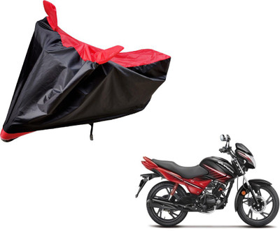 Auto Hub Two Wheeler Cover for Hero(Glamour, Black, Red)
