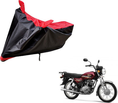 Auto Hub Two Wheeler Cover for Yamaha(Crux, Black, Red)