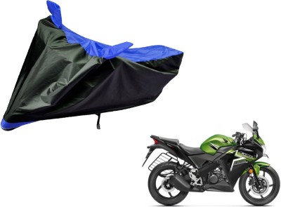 Auto Hub Two Wheeler Cover for Honda(CBR 150R, Black, Blue)