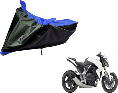 Amanzo Two Wheeler Cover for Honda(CB 1000R, Black, Blue)