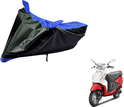 Auto Hub Two Wheeler Cover for Hero(Pleasure, Black, Blue)