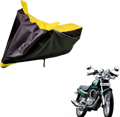 Amanzo Two Wheeler Cover for TVS(Fiero F2, Black, Yellow)