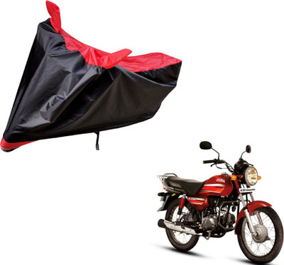 Auto Hub Two Wheeler Cover for Hero(CD Dawn, Black, Red)