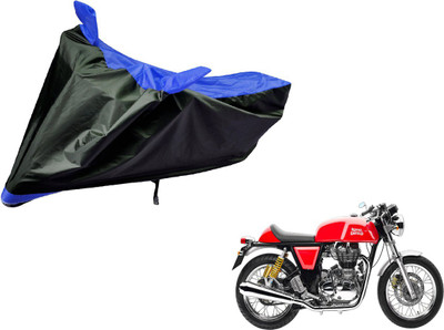Auto Hub Two Wheeler Cover for Royal Enfield(Continental GT, Black, Blue)