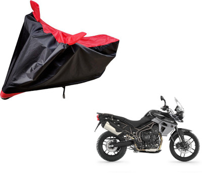 Amanzo Two Wheeler Cover for Triumph(Tiger 800 XR, Black, Red)