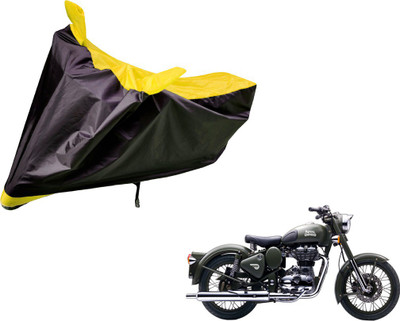 Auto Hub Two Wheeler Cover for Royal Enfield(Battle Green, Black, Yellow)