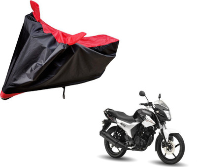 Auto Hub Two Wheeler Cover for Yamaha(SZ R, Black, Red)