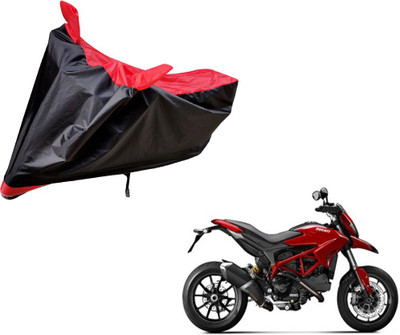 Amanzo Two Wheeler Cover for Ducati(Hypermotard, Black, Red)