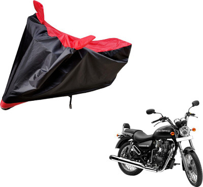 Amanzo Two Wheeler Cover for Royal Enfield(Thunderbird 350, Black, Red)