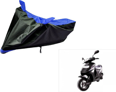 Auto Hub Two Wheeler Cover for Mahindra(Kine, Black, Blue)