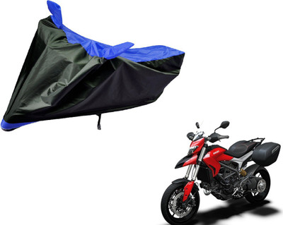 Amanzo Two Wheeler Cover for Ducati(Hyperstrada, Black, Blue)