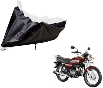 Auto Hub Two Wheeler Cover for Hero(HF Dawn, Black, White)