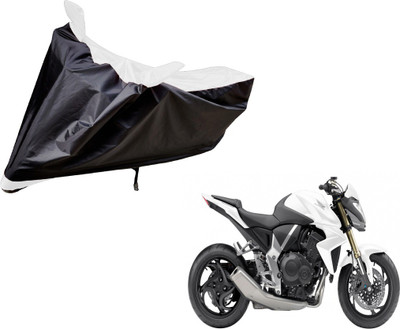 Auto Hub Two Wheeler Cover for Honda(CB 1000R, Black, White)