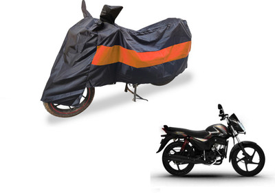 Auto Hub Two Wheeler Cover for Mahindra(Pantero, Black, Orange)
