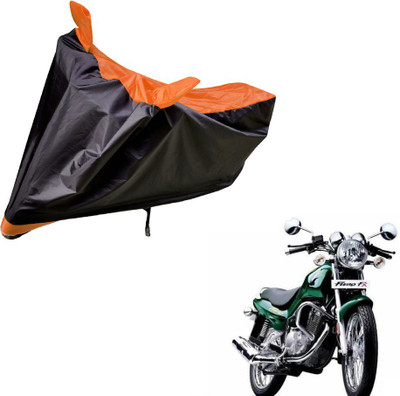 Amanzo Two Wheeler Cover for TVS(Fiero F2, Black, Orange)