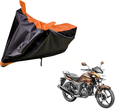 Auto Hub Two Wheeler Cover for Hero(Hunk, Black, Orange)