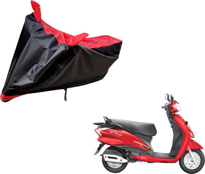 Auto Hub Two Wheeler Cover for Hero(Moto Corp Duet, Black, Red)