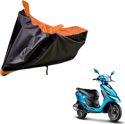 Auto Hub Two Wheeler Cover for TVS(Zest, Black, Orange)
