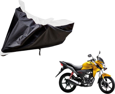 Auto Hub Two Wheeler Cover for Honda(CB Twister, Black, White)