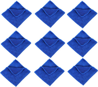 V Craft Microfiber Vehicle Washing  Cloth(Pack Of 9)