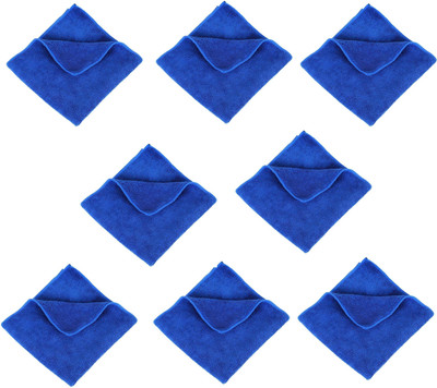 V Craft Microfiber Vehicle Washing  Cloth(Pack Of 8)