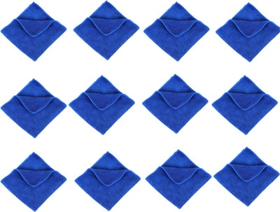 V Craft Microfiber Vehicle Washing  Cloth(Pack Of 12)