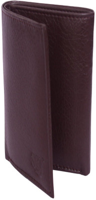 SJ Men Brown Artificial Leather Wallet(6 Card Slots)