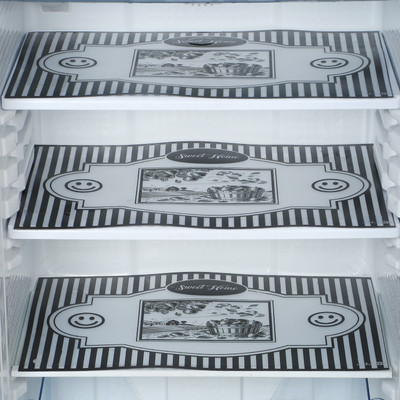 Bossify Fridge Mat(Width: 43.8 cm, Printed Black & White)