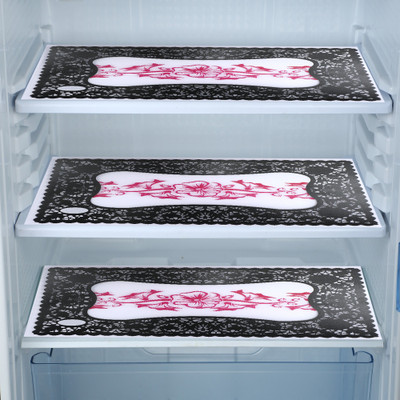 Bossify Fridge Mat(Width: 43.8 cm, Printed Black & White)