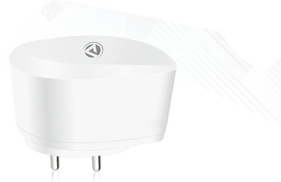 ARU Single USB Wall Charger 1.2 A Mobile Charger with Detachable Cable(White)