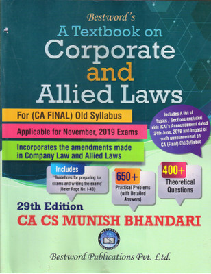 A Textbook on Corporate & Allied Laws(English, Paperback, unknown)