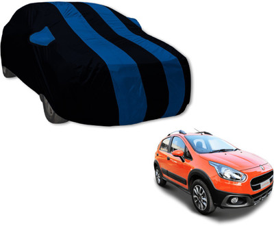 Auto Hub Car Cover For Fiat Avventura (With Mirror Pockets)(Black, Blue)