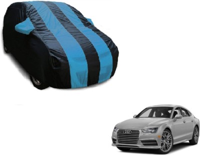 Flipkart SmartBuy Car Cover For Audi A7 (With Mirror Pockets)(Black, Blue)