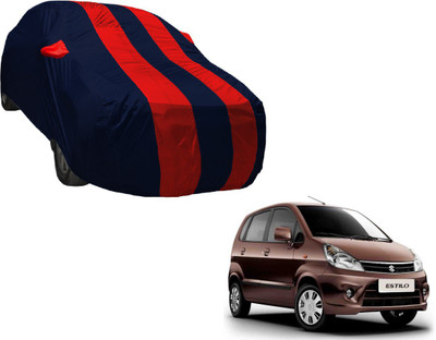 Amanzo Car Cover For Maruti Suzuki Zen Estilo (With Mirror Pockets)(Black, Red)