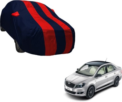 Auto Hub Car Cover For Skoda Rapid (With Mirror Pockets)(Multicolor)