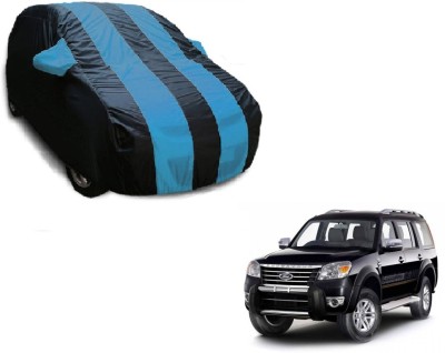 Flipkart SmartBuy Car Cover For Ford Endeavour (With Mirror Pockets)(Black, Blue)