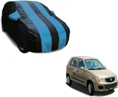 Flipkart SmartBuy Car Cover For Maruti Suzuki Alto (With Mirror Pockets)(Black, Blue)