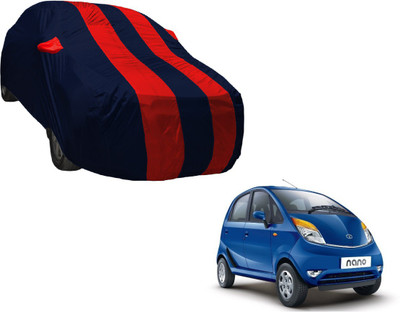 Auto Hub Car Cover For Tata Nano (With Mirror Pockets)(Red, Blue)