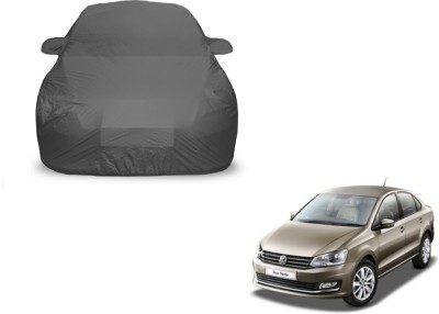 Amanzo Car Cover For Volkswagen Vento (With Mirror Pockets)(Grey)