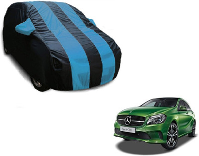 Flipkart SmartBuy Car Cover For Mercedes Benz A-Class (With Mirror Pockets)(Black, Blue)