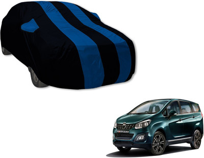 Auto Hub Car Cover For Mahindra Marazzo (With Mirror Pockets)(Black, Blue)