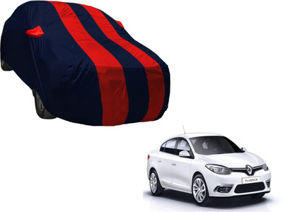 Auto Hub Car Cover For Renault Fluence (With Mirror Pockets)(Black, Red)