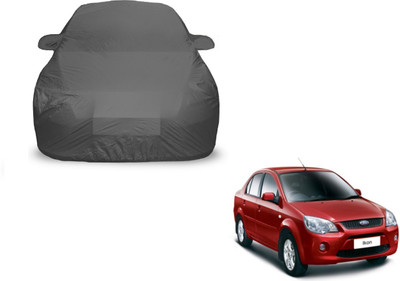 Auto Hub Car Cover For Ford Ikon (With Mirror Pockets)(Grey)
