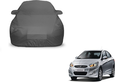 Amanzo Car Cover For Hyundai Fluidic Verna (With Mirror Pockets)(Grey)